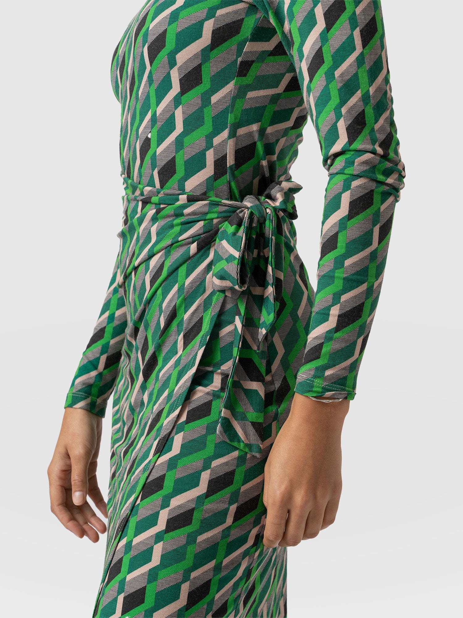Amelia Wrap Dress Jardin Geo - Women's Dresses | Saint + Sofia® EU
